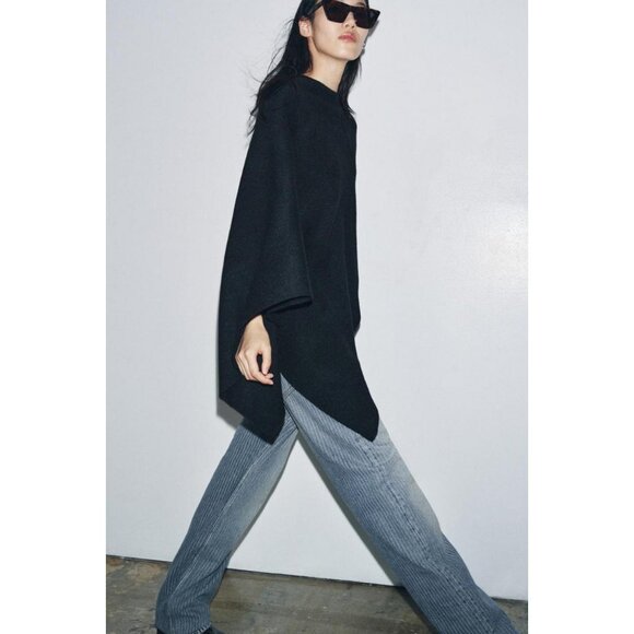 ZARA KNIT CAPE - Picture 3 of 7